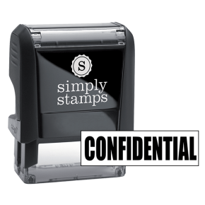 CONFIDENTIAL Bold Letter Stock Stamp