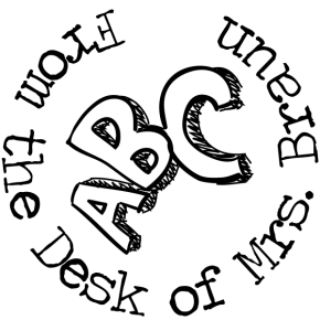 ABC From The Desk Of Teacher Stamp