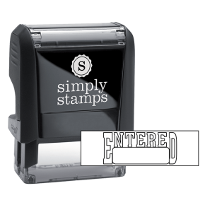 ENTERED Box Stock Stamp