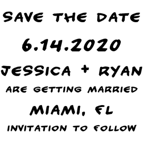 Invitation Save the Date Stamper