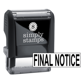 FINAL NOTICE Stock Stamp