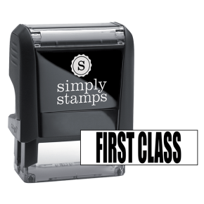 First Class Upper Case Stock Stamp