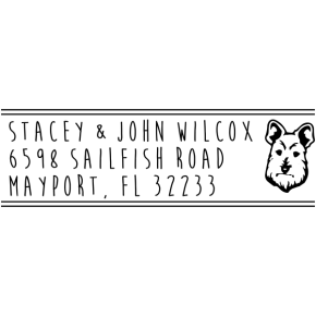 Scottish Terrier Address Stamp