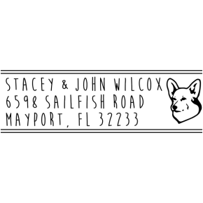 Schipperke Address Stamp