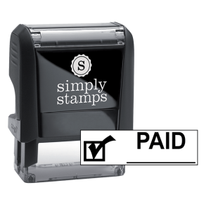 PAID Check Mark Stock Stamp