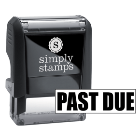 PAST DUE Bold Stock Stamp