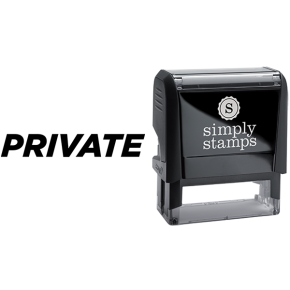 Confidential Private Business Stamp