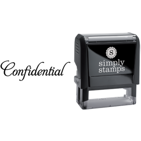 Confidential in Elegant Lettering Business Stamp