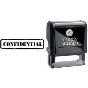 Confidential in Army Stamp Lettering Business Stamp
