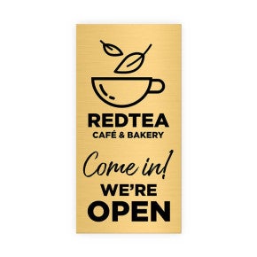 Pick Your Size Custom Engraved Brass Sign