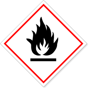 GHS Flammable Hazard Decal | 6