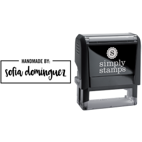 Handmade by Custom Name Business Stamp