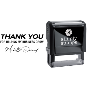 Thank You for Helping My Business Grow Business Stamp