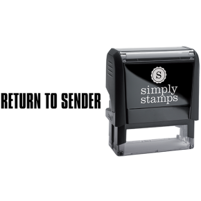 Return to Sender Business Stamp