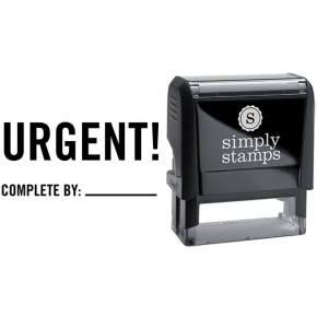 Urgent Complete By Business Stamp