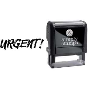 Urgent in Sketched Text Business Stamp