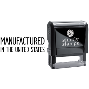 Manufactured in the US Business Stamp
