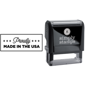 Proudly Made in the USA Business Stamp