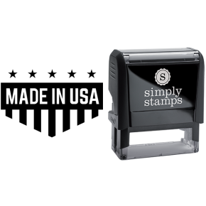 Made in USA Shield Shape Business Stamp