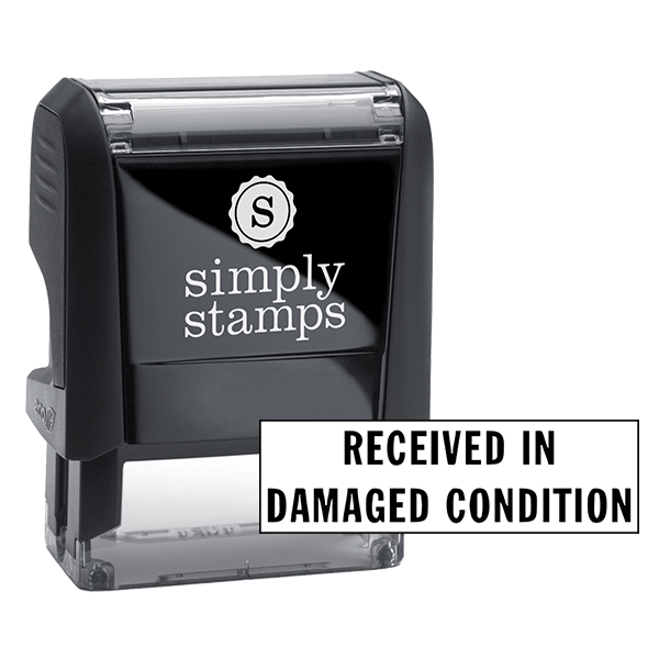 Damage. Check Stamp Received In Damaged Condition Stock Stamp | HC Brands