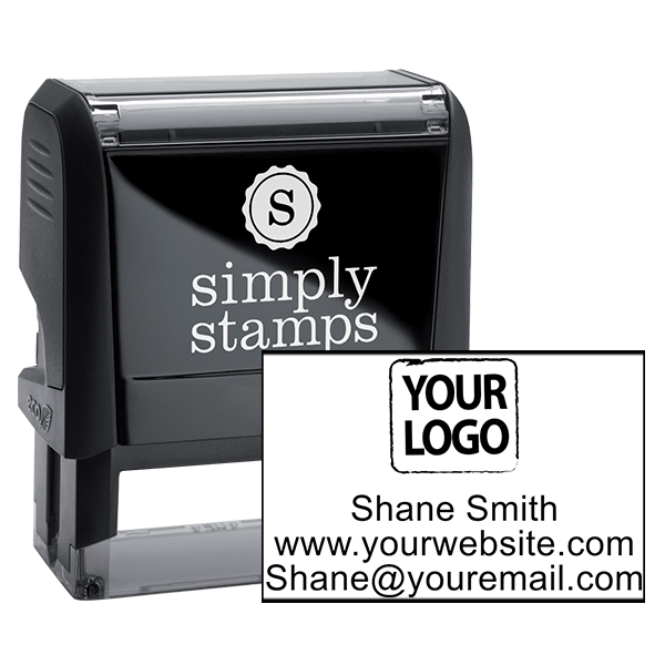 Self-Inking Custom Logo Stamp with Text | HC Brands