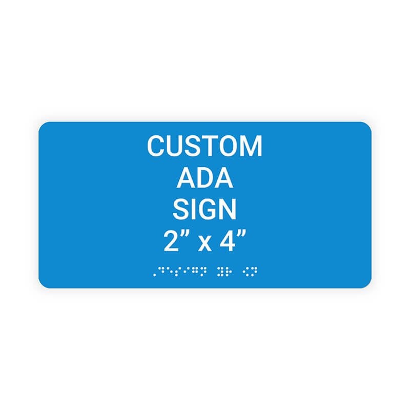 Rectangular Ada Sign ADA Sign Horizontal 2