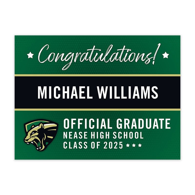 Nease High School Graduation Yard Sign HC Brands