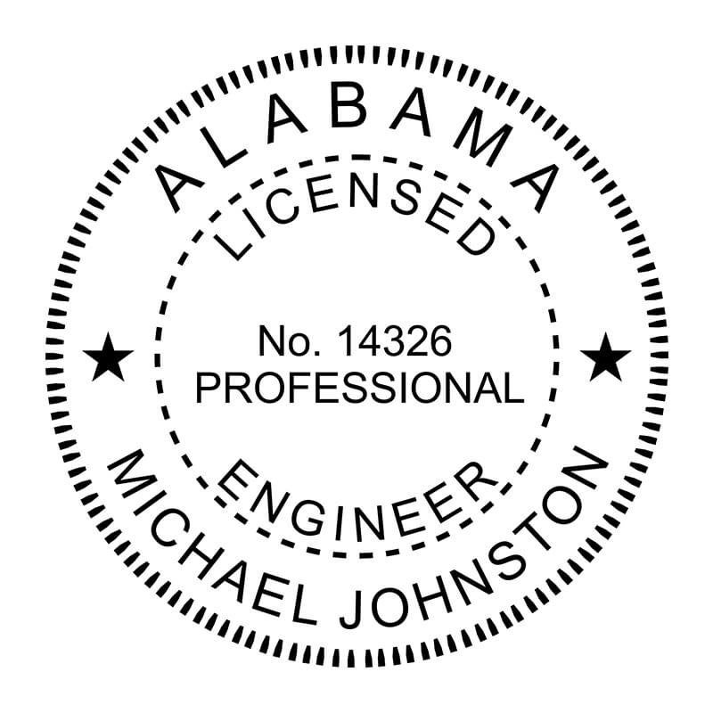 State of Alabama Engineer Seal