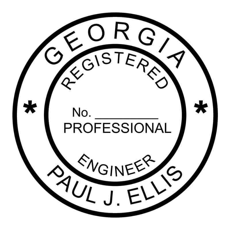 State of Georgia Engineer Seal