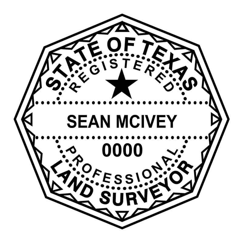 State of Texas Land Surveyor Seal