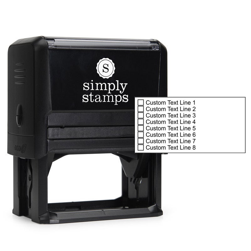Custom Self Inking Stamp, Personalized Address Stamp - Up To 3 Lines O – NEMOCI