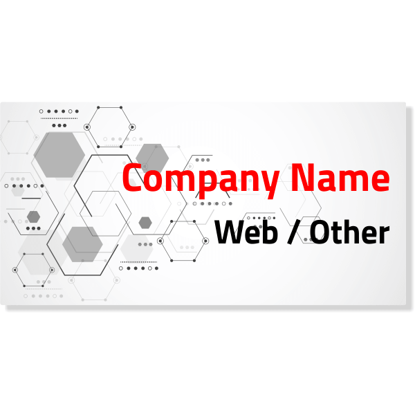 Abstract Hexagonal Magnetic Sign | Set of 2