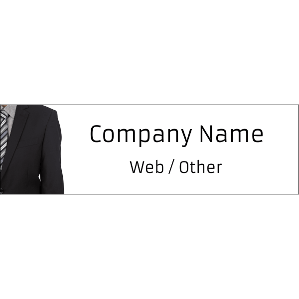 Business Man Suit Bumper Sticker | 3" x 10"