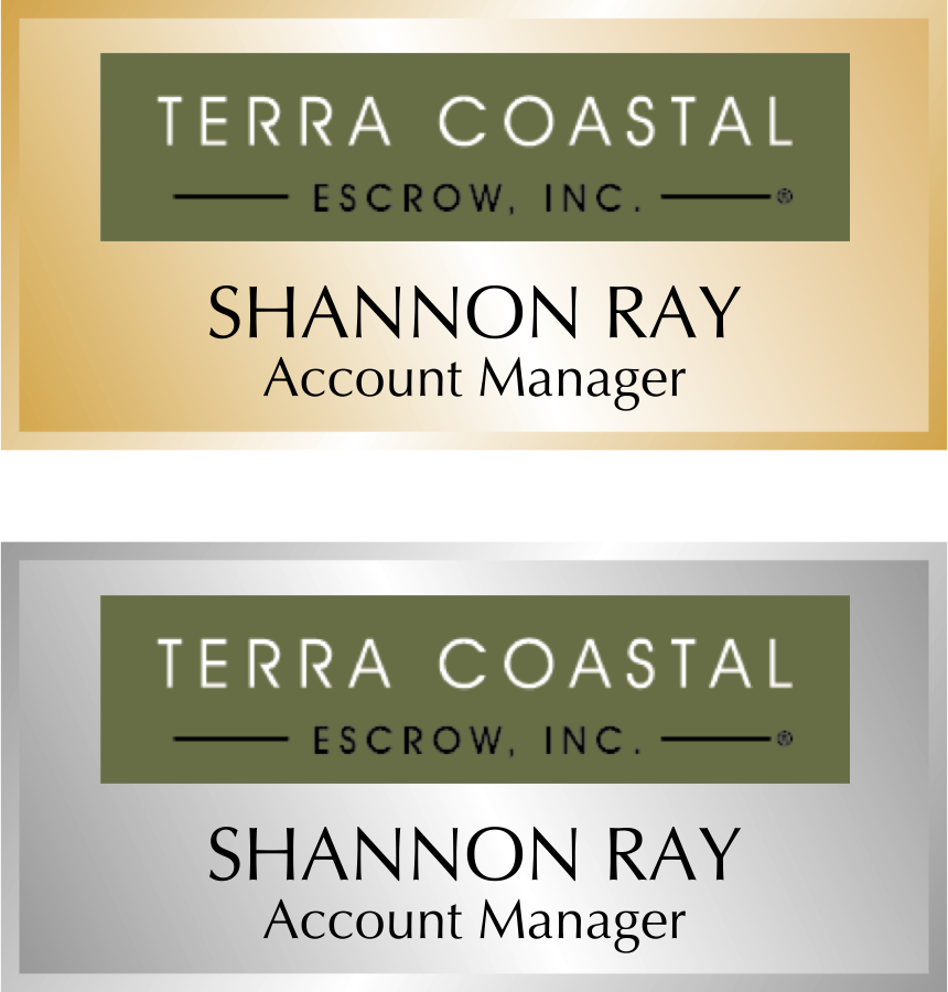 Terra Coastal Title Name Tag