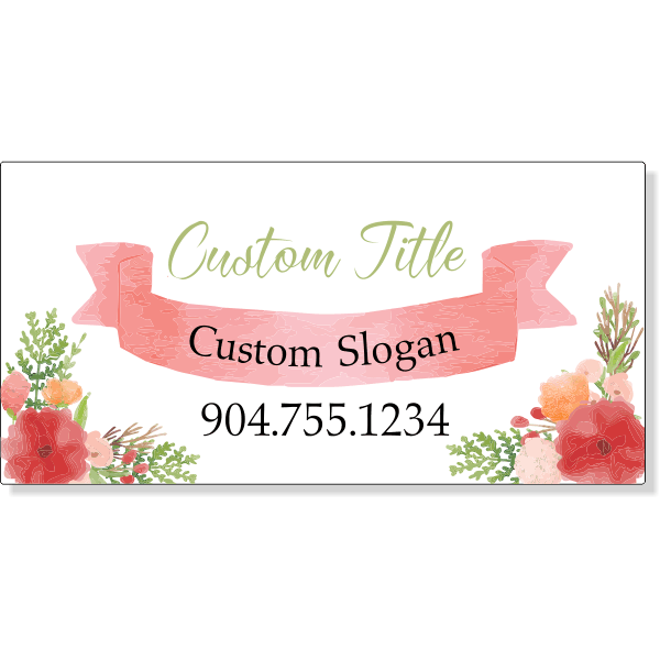 Floral Studio Magnetic Sign | Set of 2