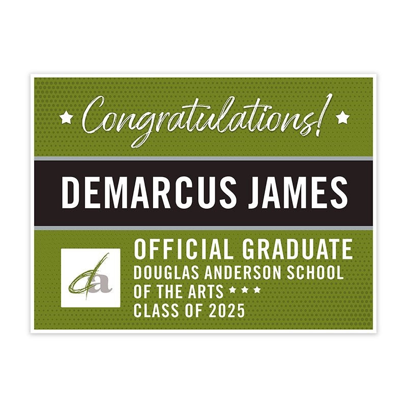 Douglas Anderson School of the Arts Graduation Yard Sign