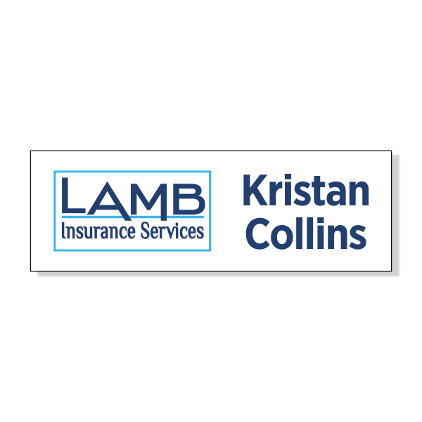 Launch Lamb Insurance Services Name Tag