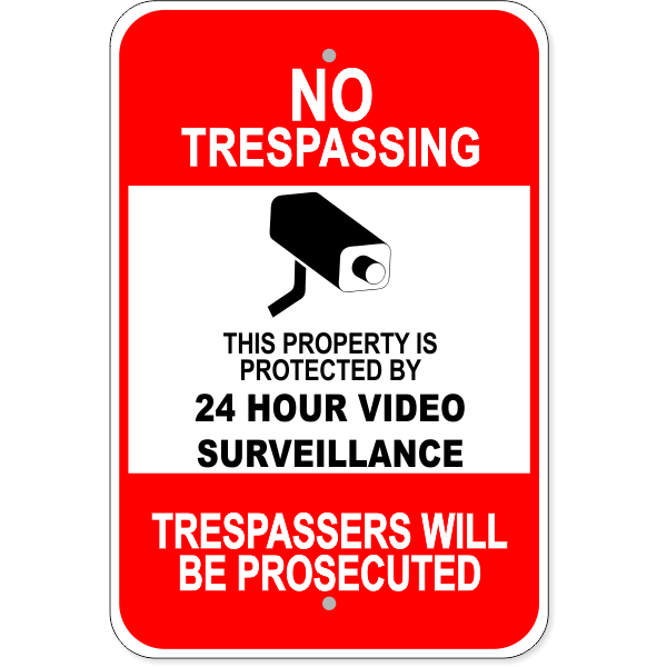 thumbnail image 2 of NO NONSENSE Video Surveillance In Progress Sign - 7x10 Inch Heavy Aluminum 2 of 5