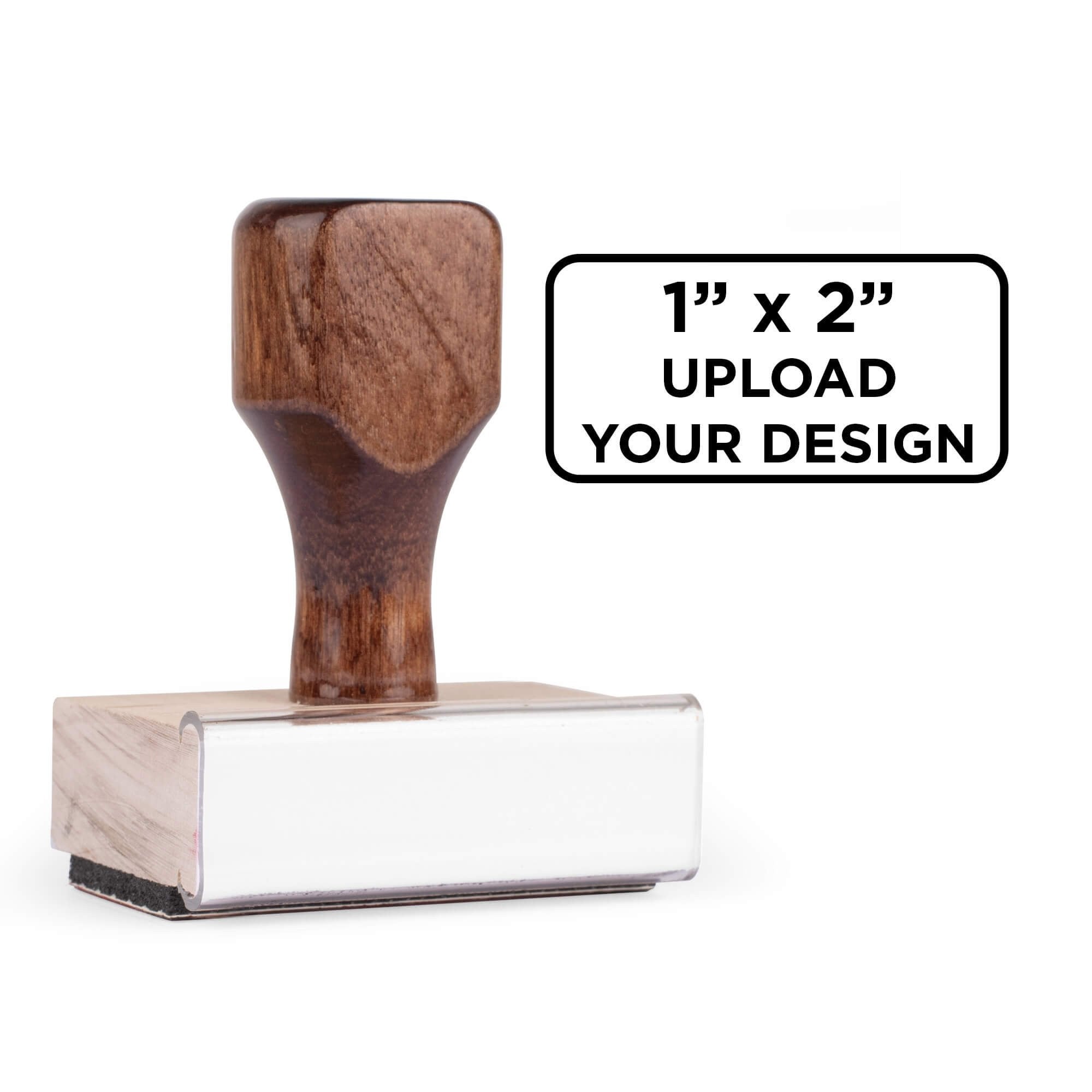 Traditional 1" x 2" Hand Stamp