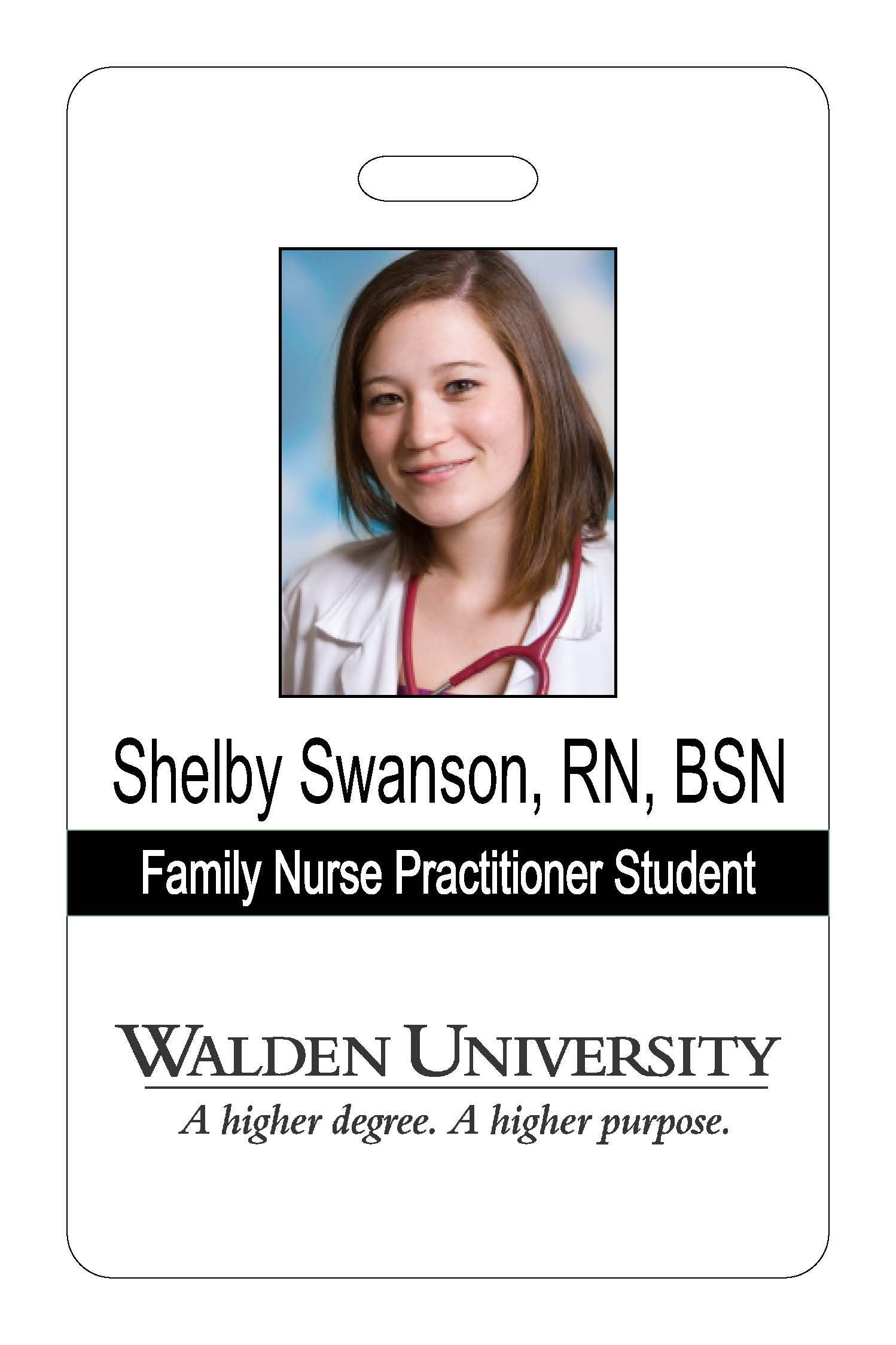 Walden University Photo ID - Vertical Style 4