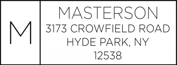 Masterson Minimalist Address Stamp Masterson Minimalist Address Stamp