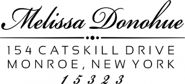 Donahue Fancy Address Stamp Donahue Fancy Address Stamp