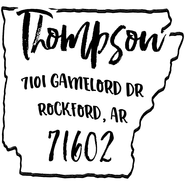 Custom Arkansas Address Stamp Simply Stamps