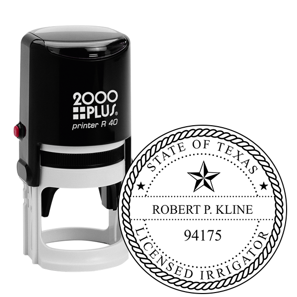 Texas Irrigator Seal Simply Stamps