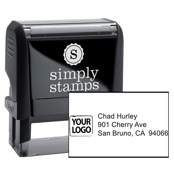 Custom Logo Return Address Stamp Custom Logo Return Address Stamp