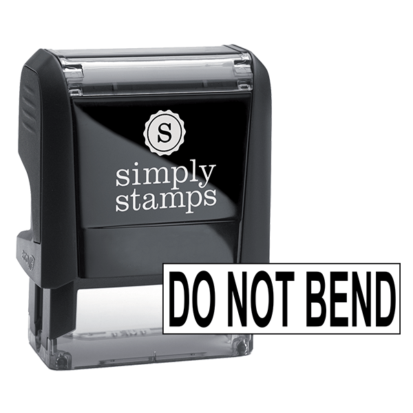 Do Not Bend Rubber Stamp Simply Stamps
