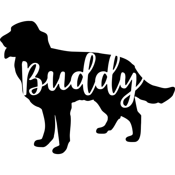Personalized Golden Retriever Vinyl Decal 904 Custom