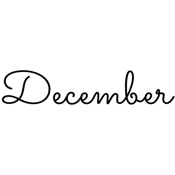 December Journal Stamp