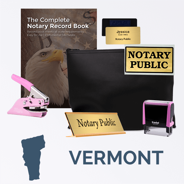 Vermont Pink Deluxe Notary Kit