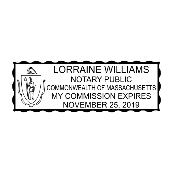 DFCU Massachusetts Notary Stamp